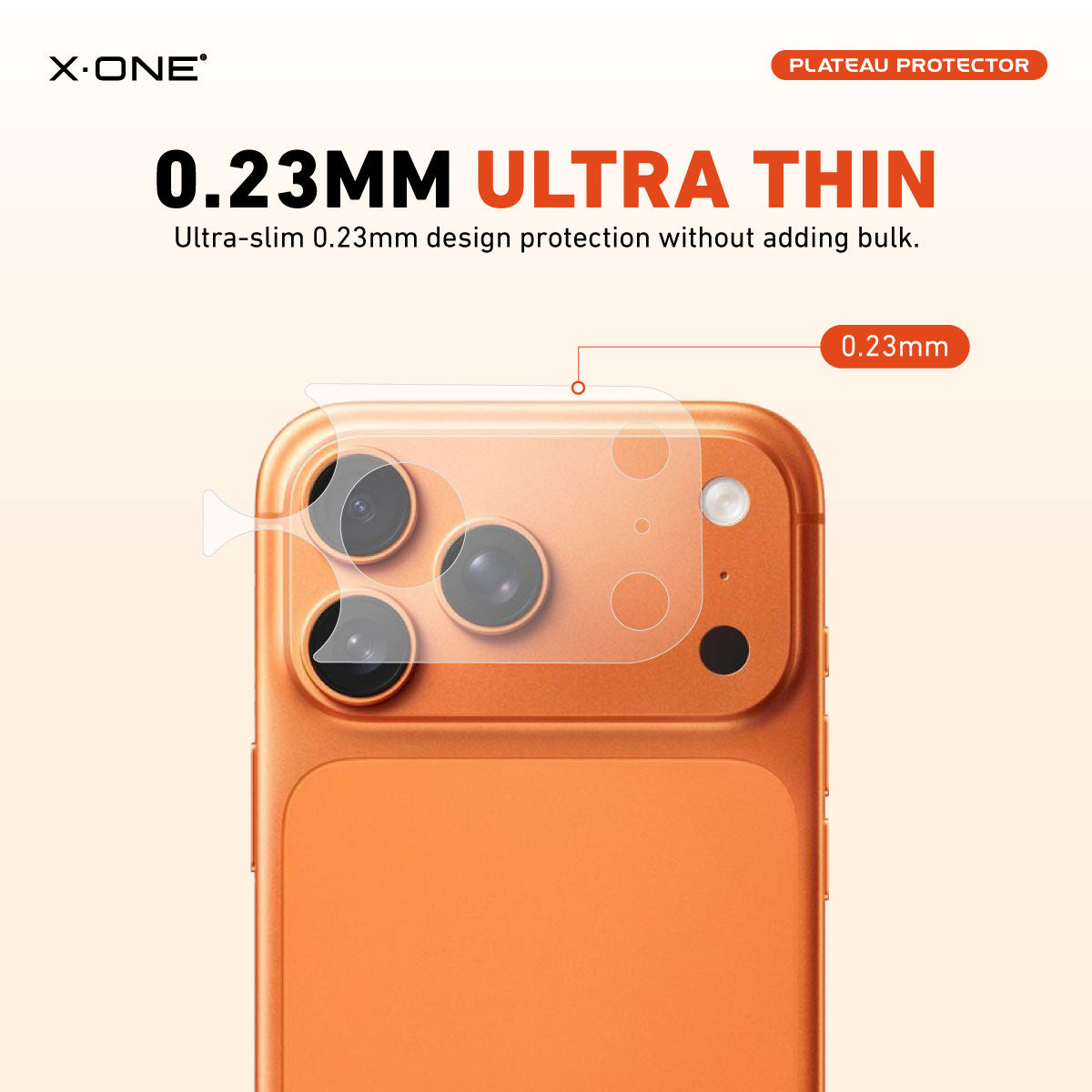 X.One Camera Plateau and Back Panel Protector for iPhone 17 Series