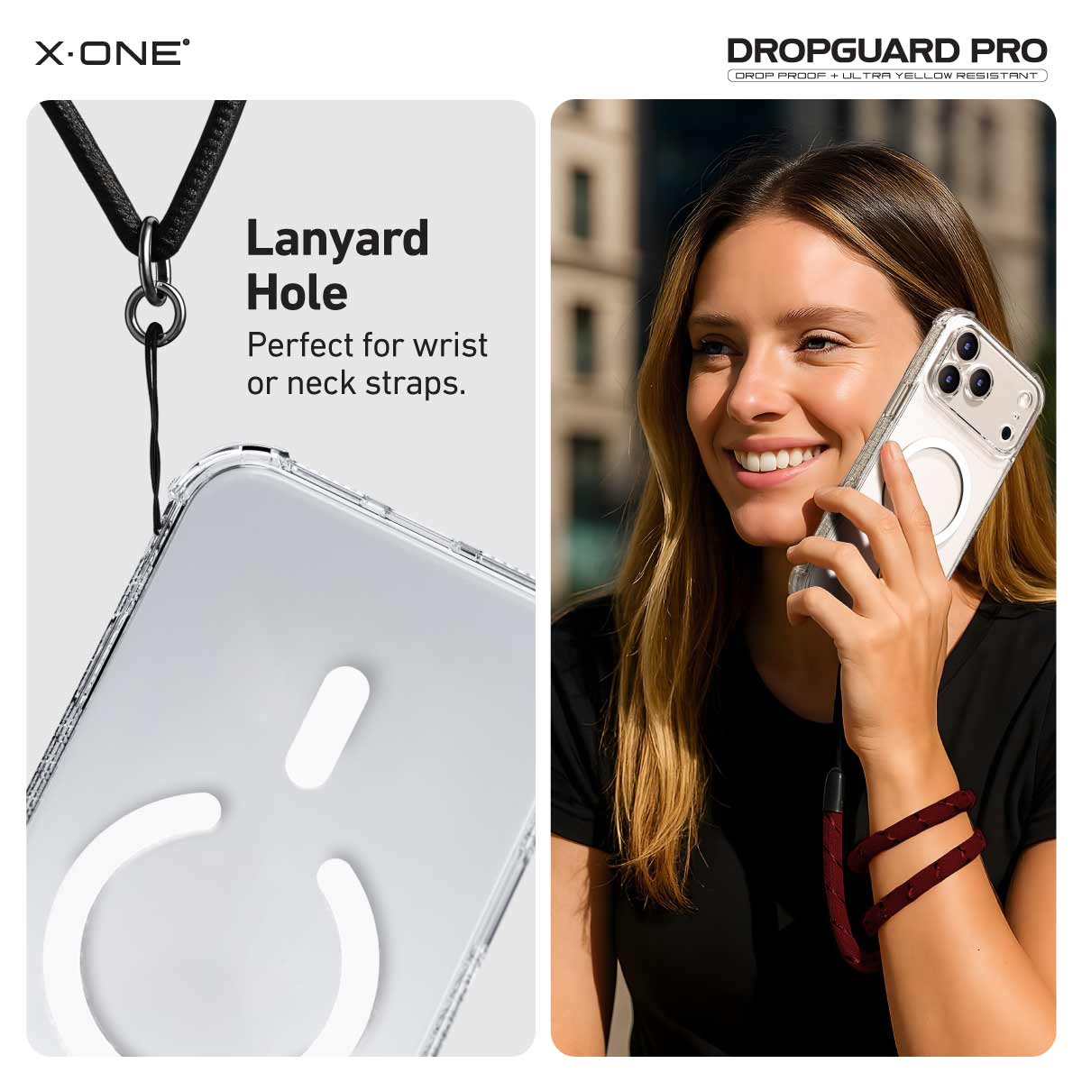 X.One Dropguard Pro Impact Protection Case with EnduraClear for iPhone 17 Series | Magsafe Compatible