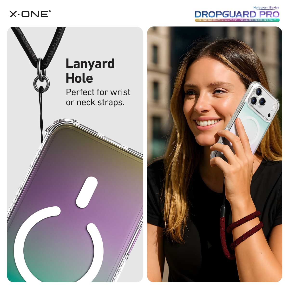 X.One Dropguard Pro Hologram Impact Protection Case with EnduraClear for iPhone 17 Series | Magsafe Compatible