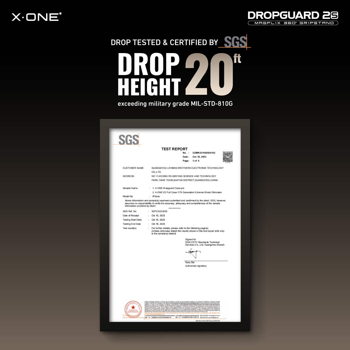 X.One Dropguard 2.0 with Gripstand Impact Protection Case for iPhone 17 Series | Magsafe Compatible