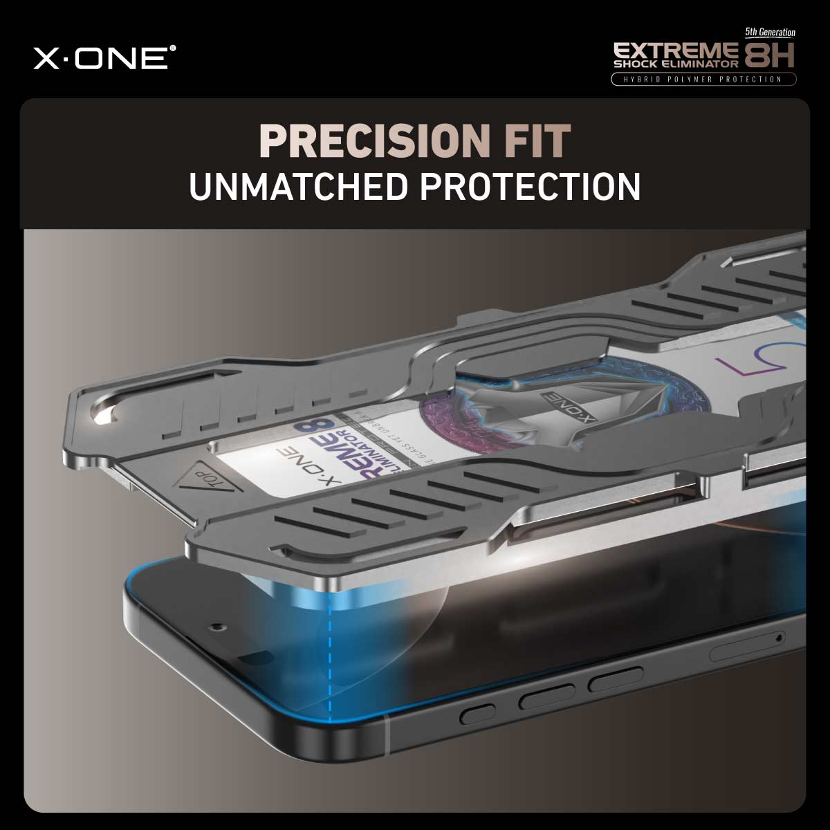 X.One® Hybrid Polymer Impact Screen Protector with Installer Kit