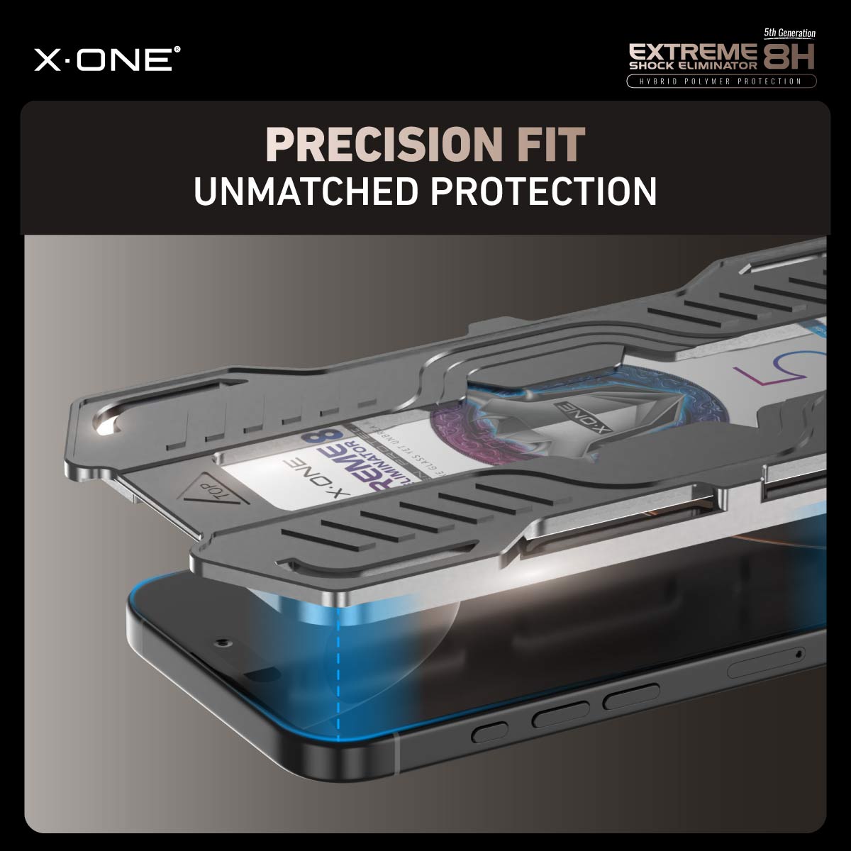 X.One® Hybrid Polymer Impact Screen Protector (Matte Gaming) with Installer Kit