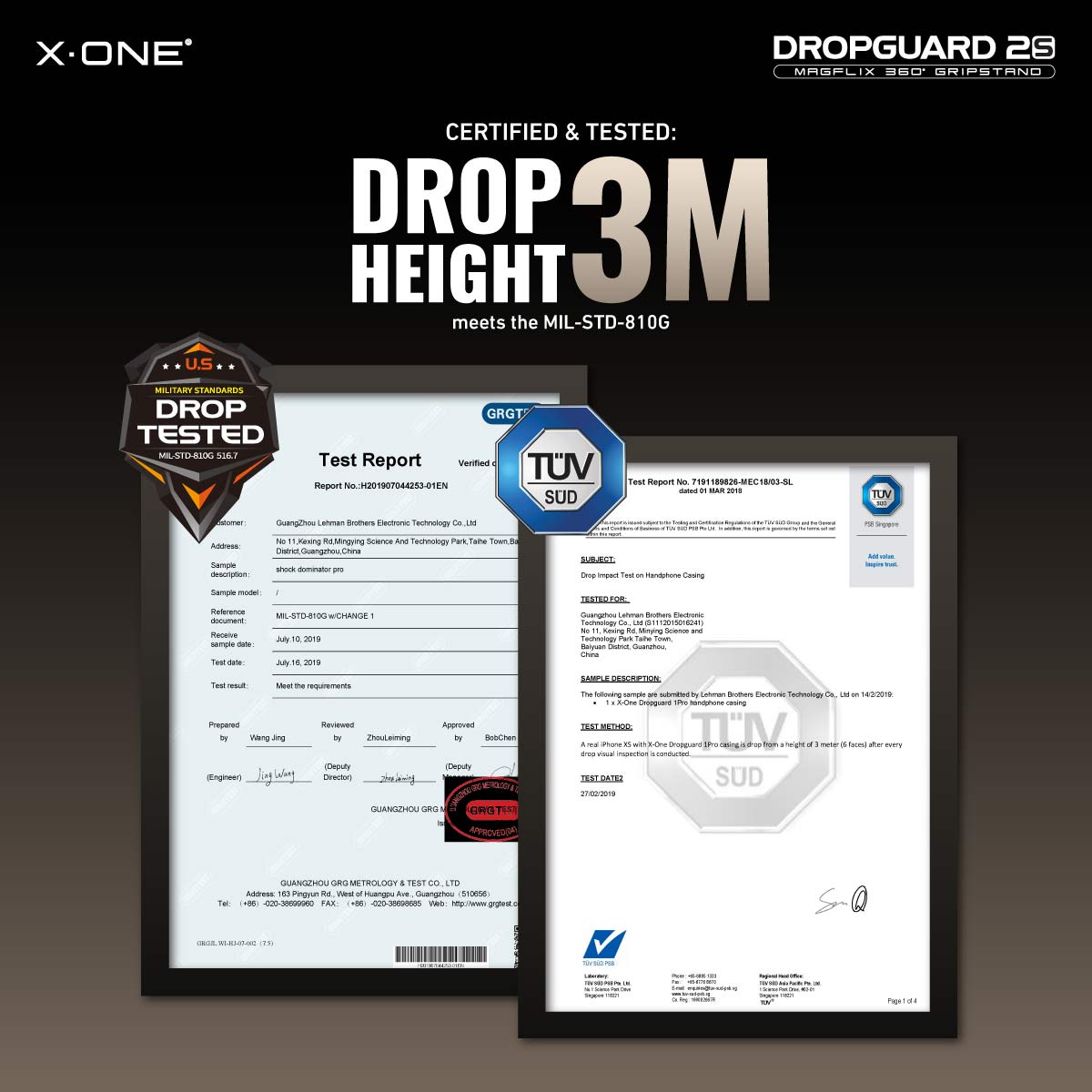 X.One Dropguard 2.0 with Gripstand Impact Protection Case for iPhone 17 Series | Magsafe Compatible