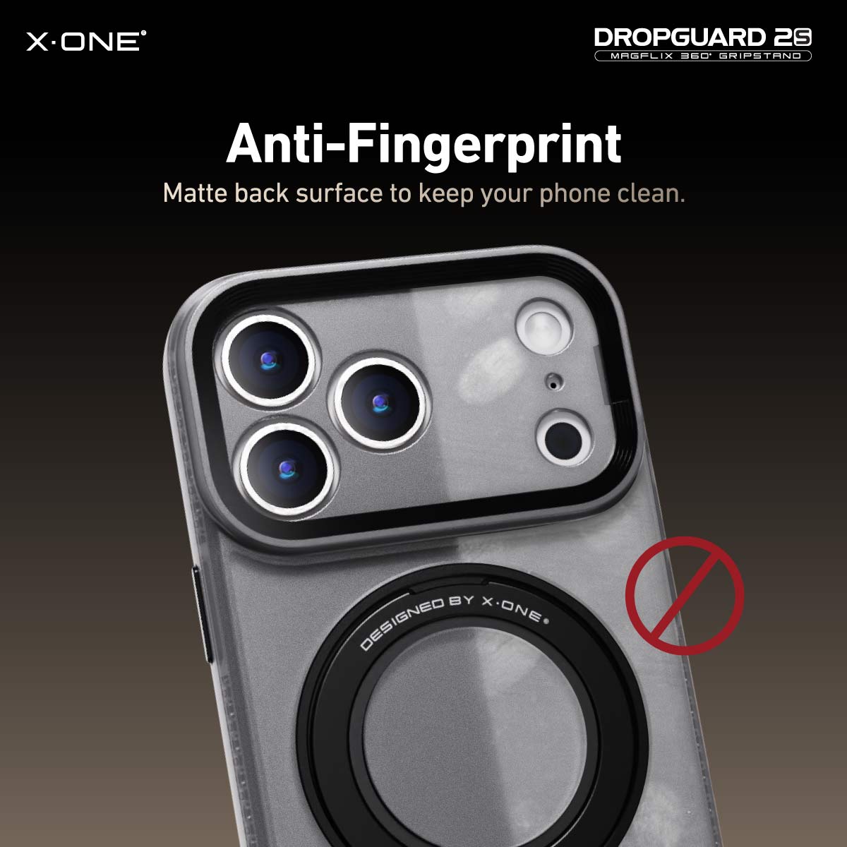 X.One® Dropguard 2S Gripstand MagSafe Case for iPhone 17 Series — Certification Mark