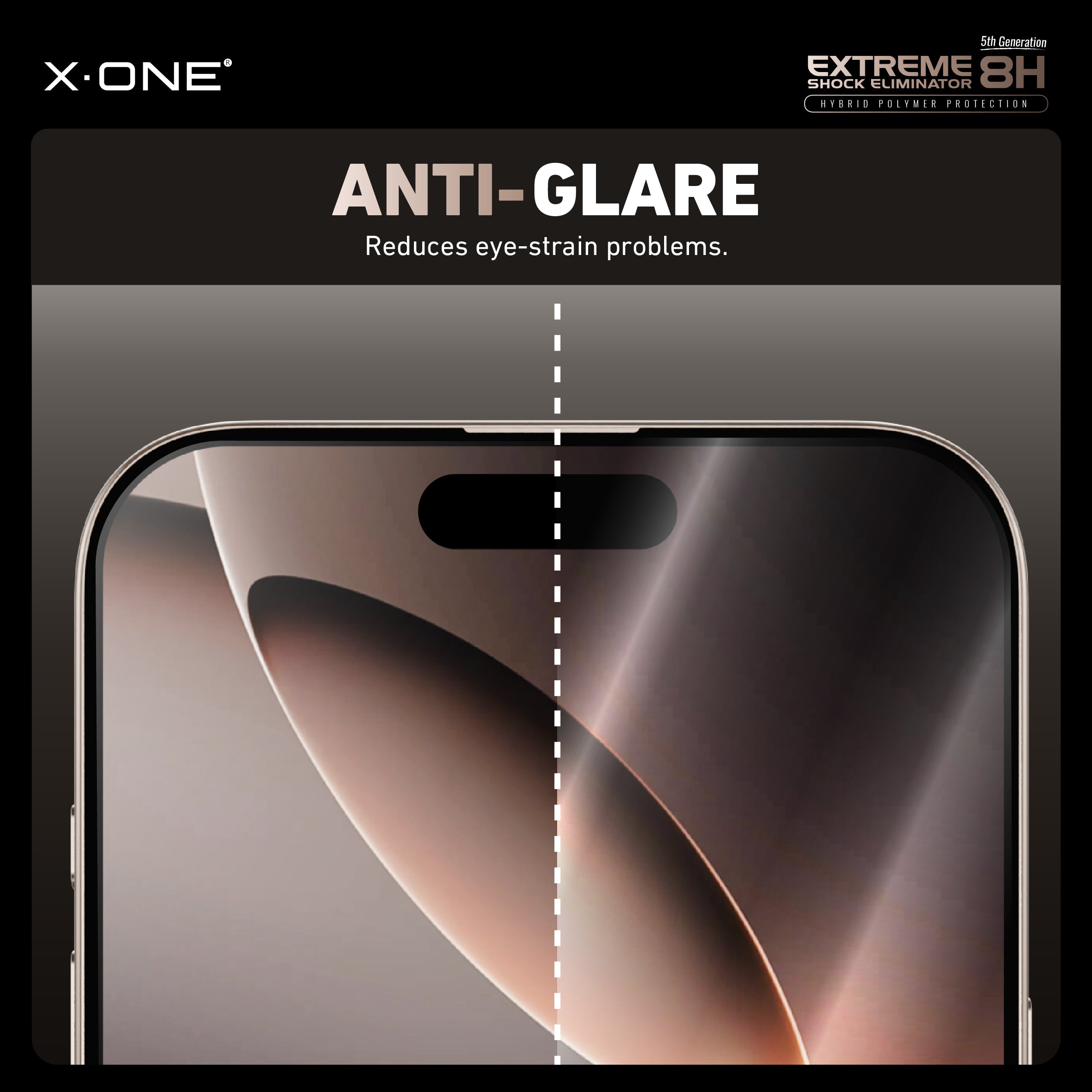 X.One® Hybrid Polymer Impact Screen Protector with Installer Kit