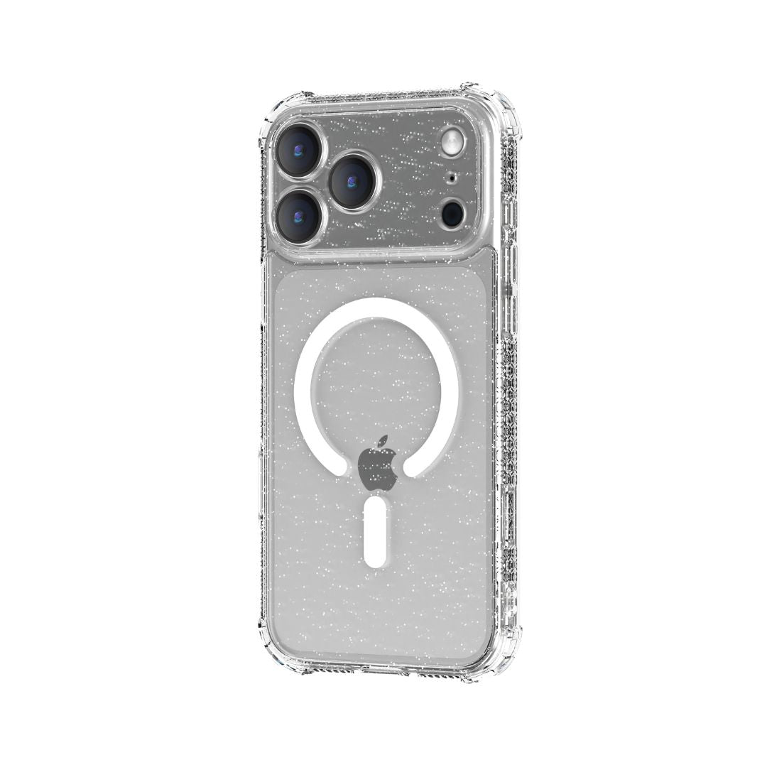 X.One Dropguard Pro Glitter Impact Protection Case with EnduraClear for iPhone 17 Series | Magsafe Compatible