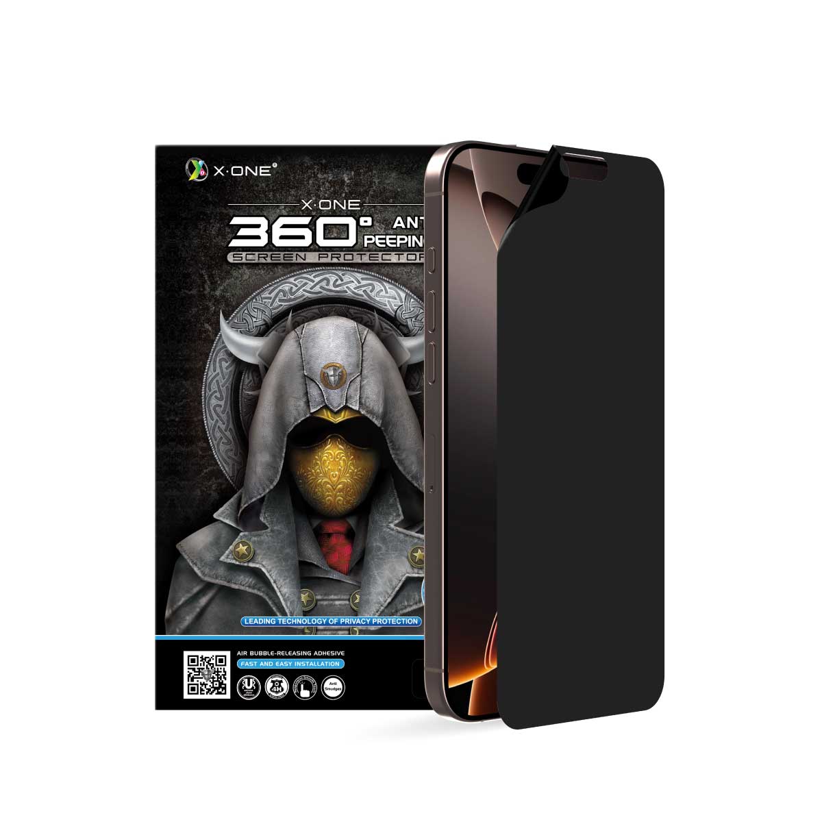 X.One® Hybrid Polymer Impact Screen Protector (Privacy + Matte) for iPhone