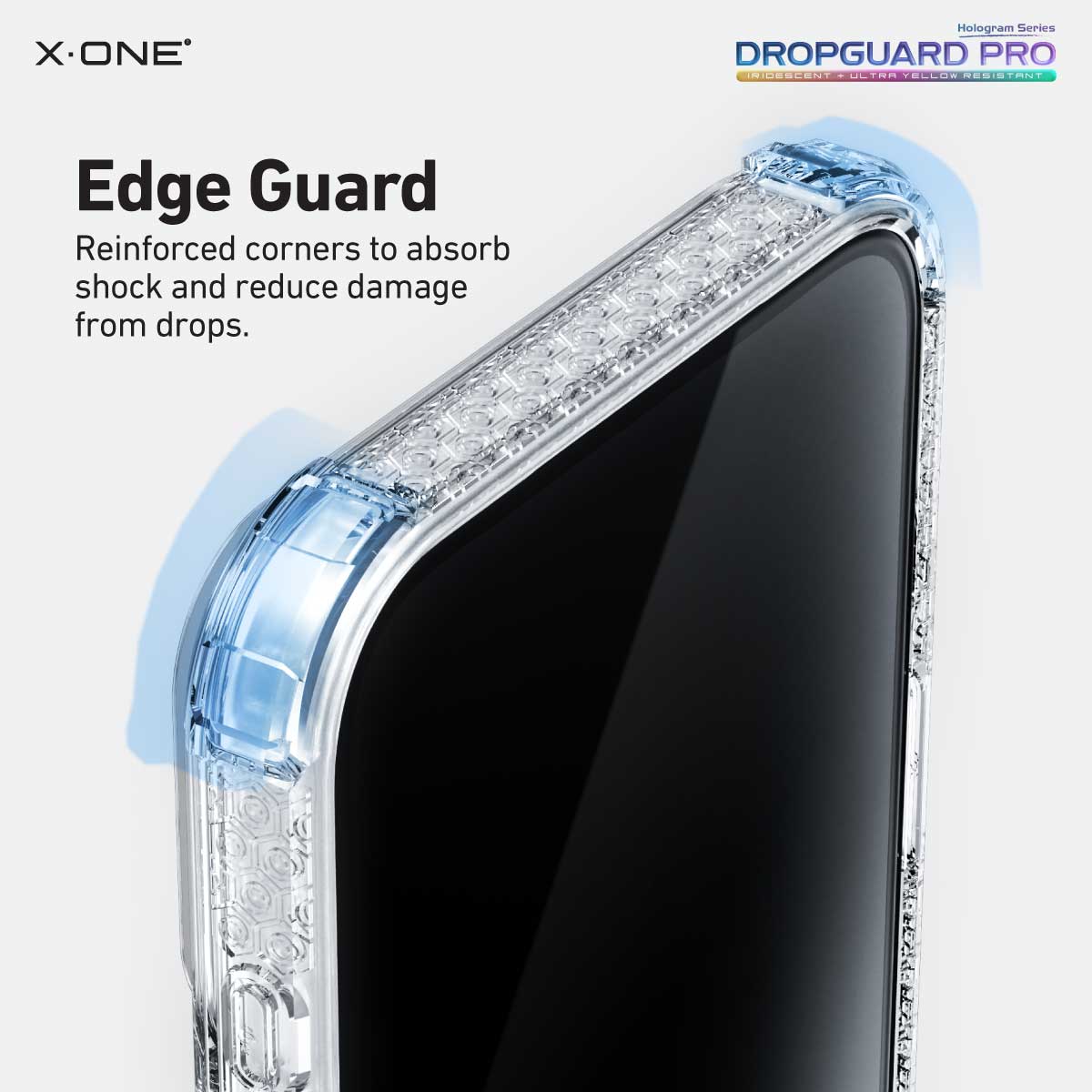 X.One Dropguard Pro Hologram Impact Protection Case with EnduraClear for iPhone 17 Series | Magsafe Compatible