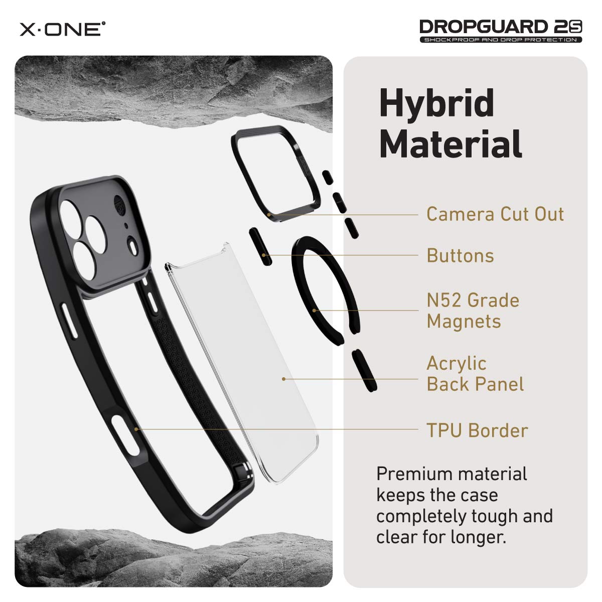 X.One Dropguard 2.0 Impact Protection Case for iPhone 17 Series | Magsafe Compatible