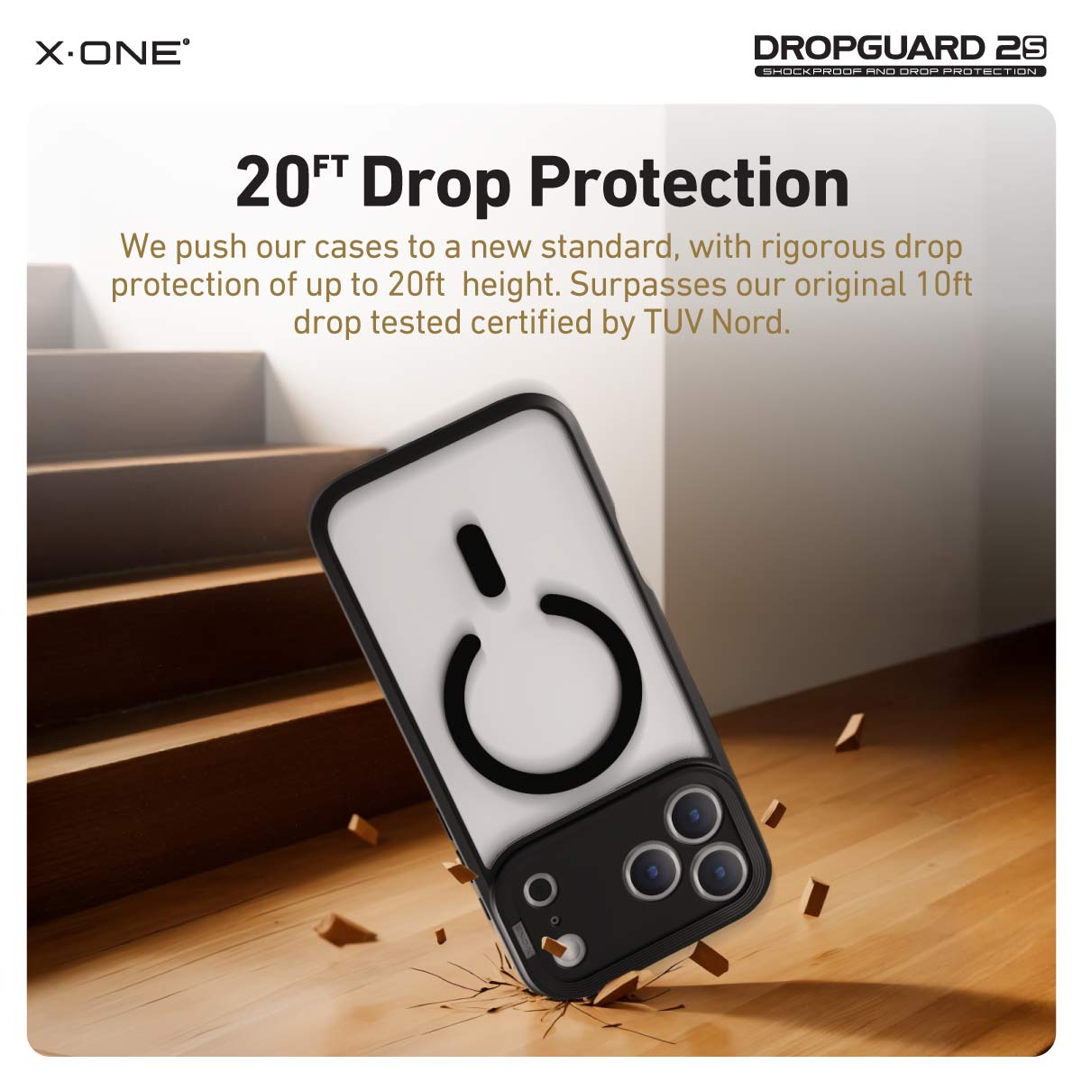 X.One Dropguard 2.0 Impact Protection Case for iPhone 17 Series | Magsafe Compatible