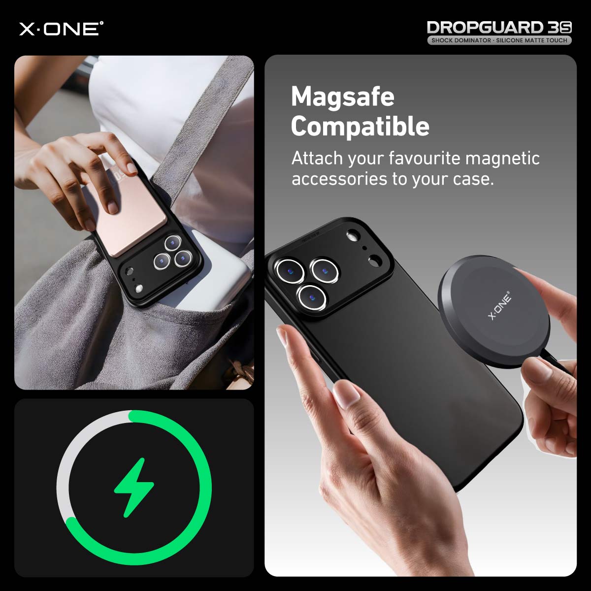X.One Shock Dominator Impact Protection Case for iPhone 17 | Magsafe Compatible