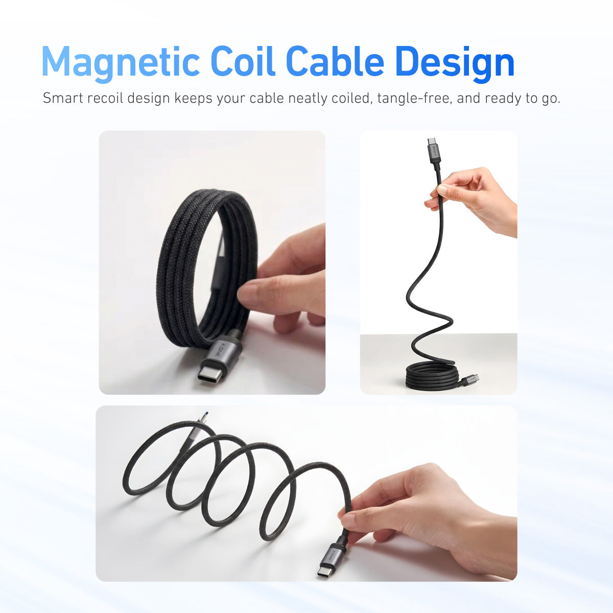 ReFlex Recoil 60W USB-C Fast Charge Cable