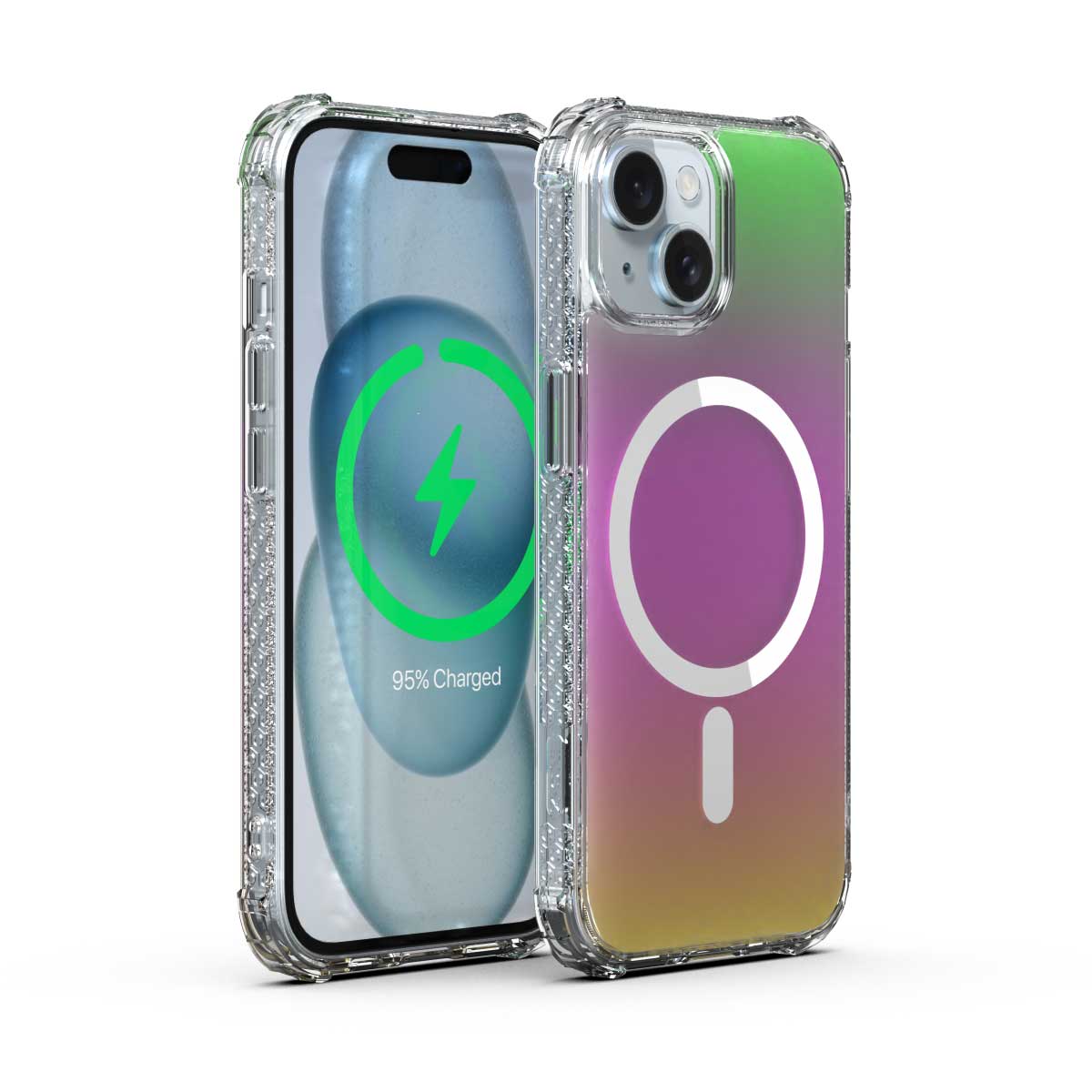 X.One® Dropguard Pro Hologram with EnduraClear (Magsafe Edition) Impact Protection Case for iPhone 15/14 series
