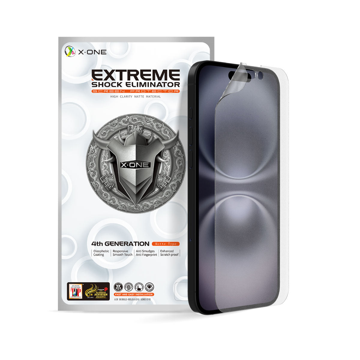 X.One® Unbreakable Hybrid Polymer Matte Screen Protector for iPhone 17 — Matte HD