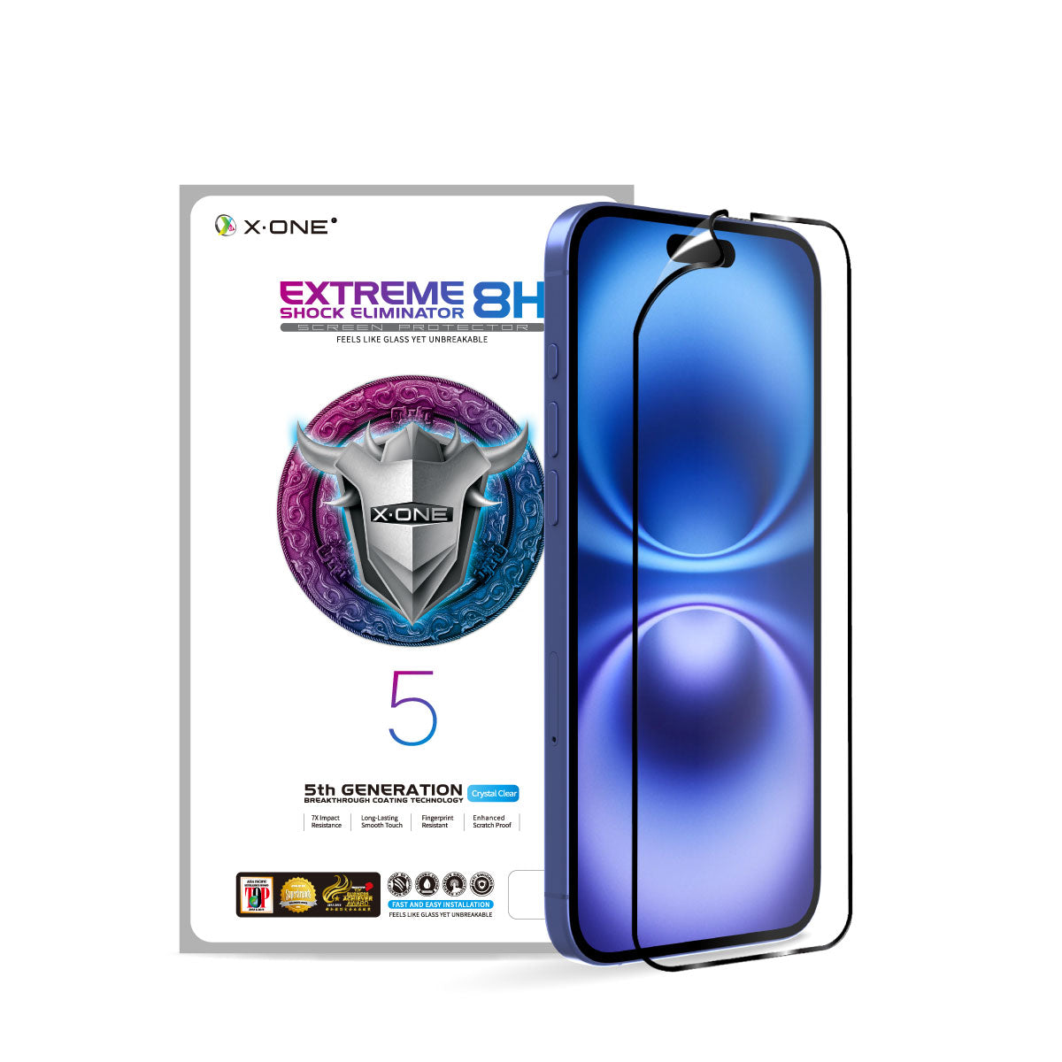 X.One® Unbreakable Hybrid Polymer Screen Protector for iPhone 17 Plus — Clear HD