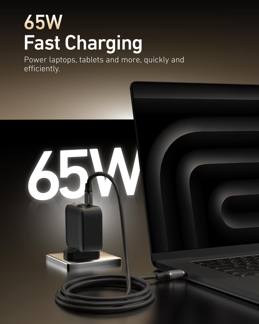 X.One® ChargeGo 65W Retractable Cable GaN Charger — Feature 7