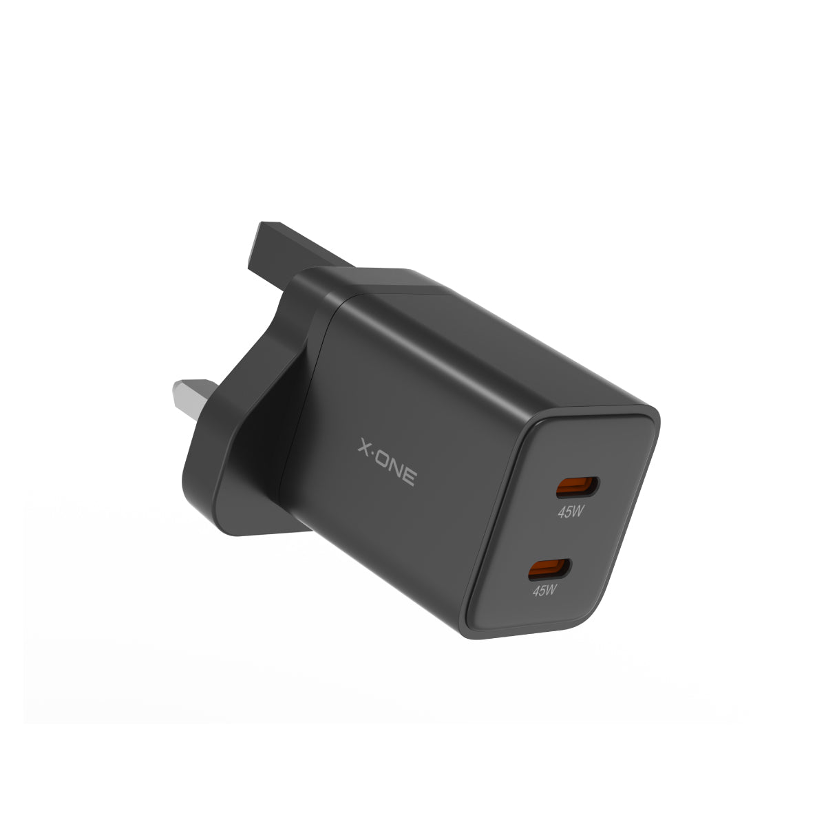 X.One® ChargeGo 45W Dual USB-C GaN Fast Charger — PD 3.0