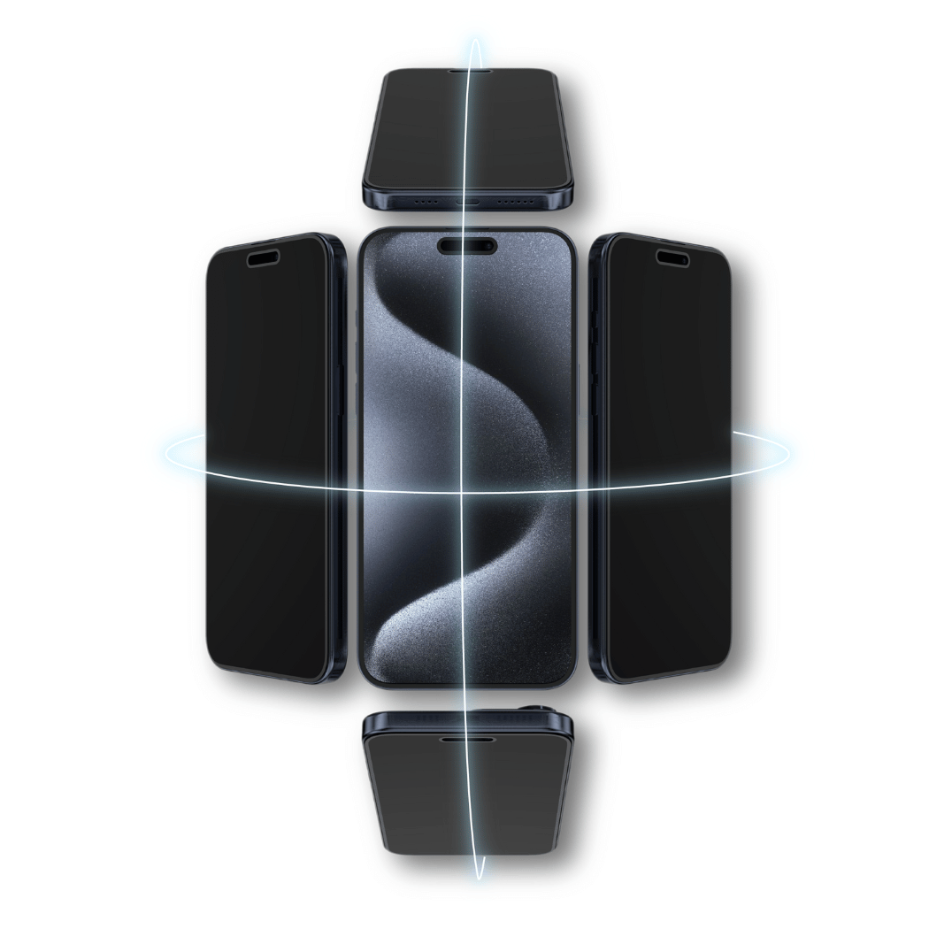 X.One® 4-Way Privacy Hybrid Polymer Screen Protector — Installation Guide