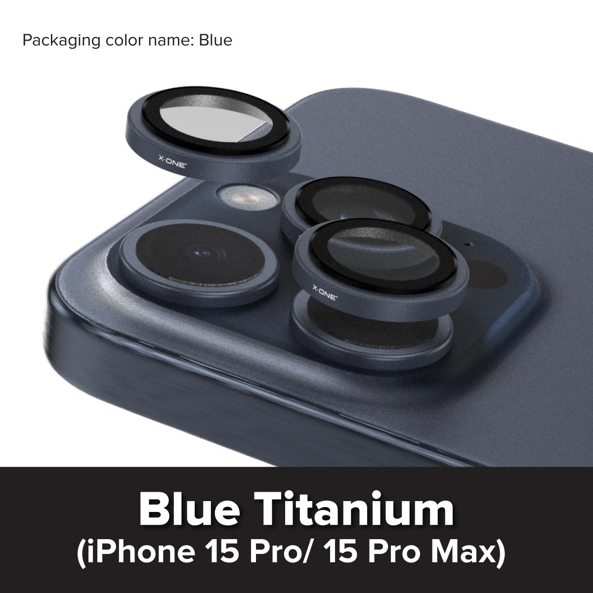 X.One® Camera Armor Pro for iPhone 15 Pro Max — White Titanium