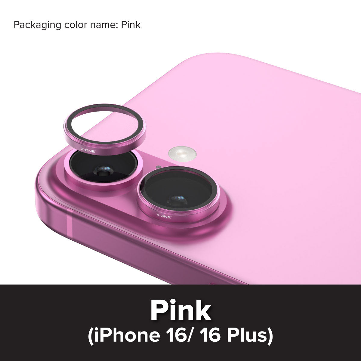 X.One® Camera Armor Pro for iPhone 16 — Colour Overview