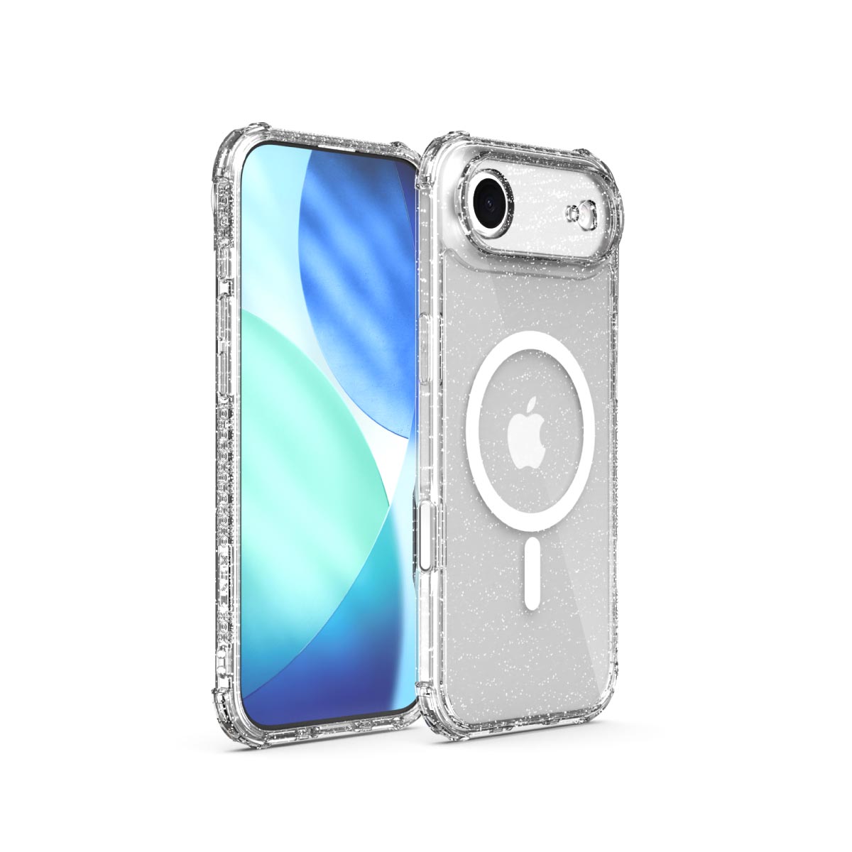 X.One Dropguard Pro Glitter Impact Protection Case with EnduraClear for iPhone 17 Series | Magsafe Compatible
