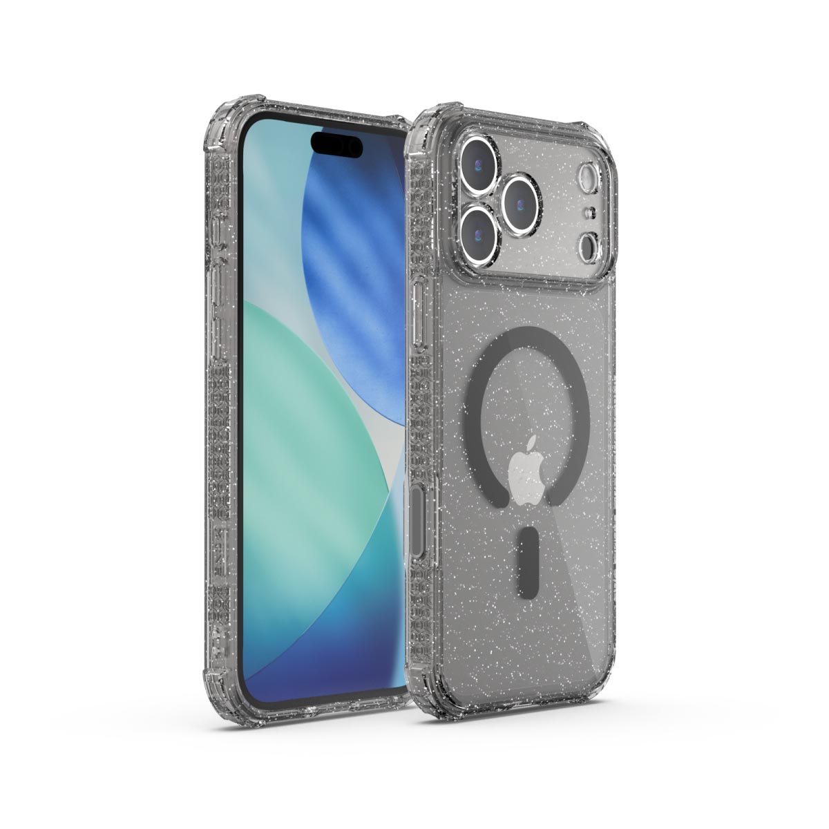 X.One Dropguard Pro Glitter Impact Protection Case with EnduraClear for iPhone 17 Series | Magsafe Compatible