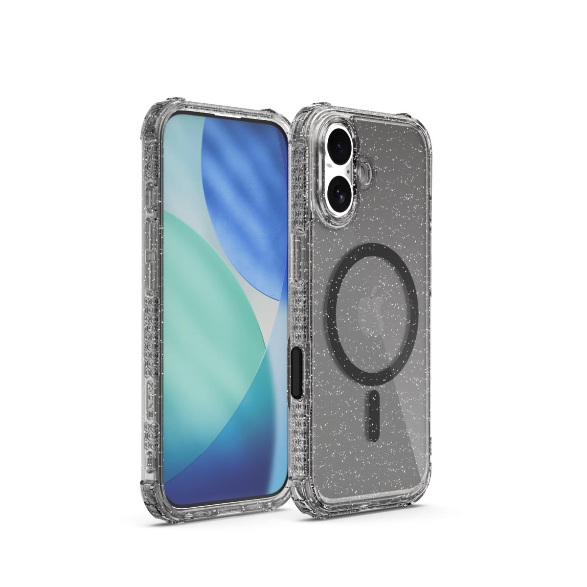X.One Dropguard Pro Glitter Impact Protection Case with EnduraClear for iPhone 17 Series | Magsafe Compatible
