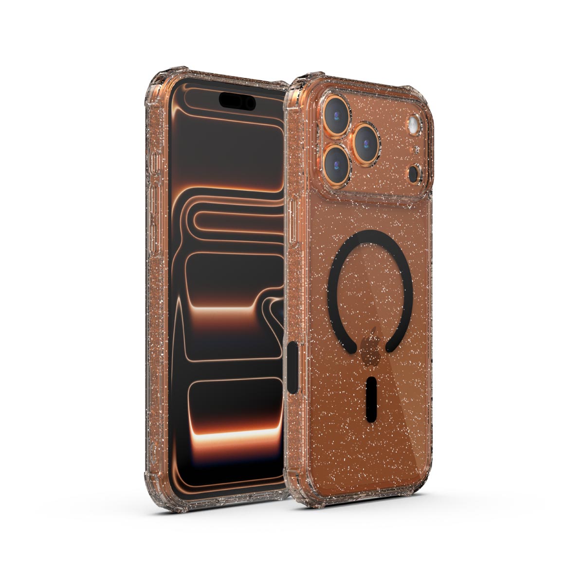X.One Dropguard Pro Glitter Impact Protection Case with EnduraClear for iPhone 17 Series | Magsafe Compatible