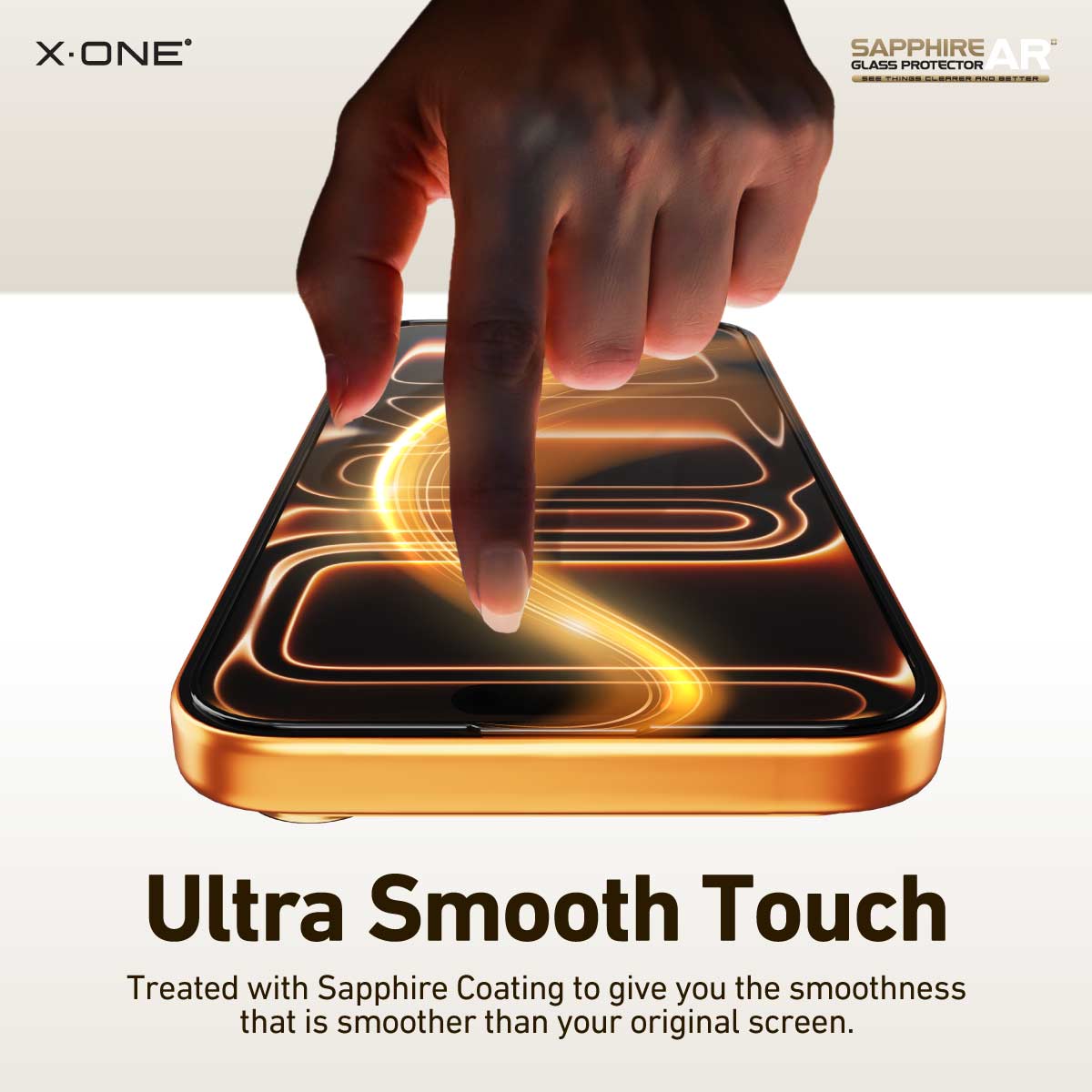 X.One Sapphire AR+ Glass Protector with Installer Kit for iPhone 17 & 16 Series