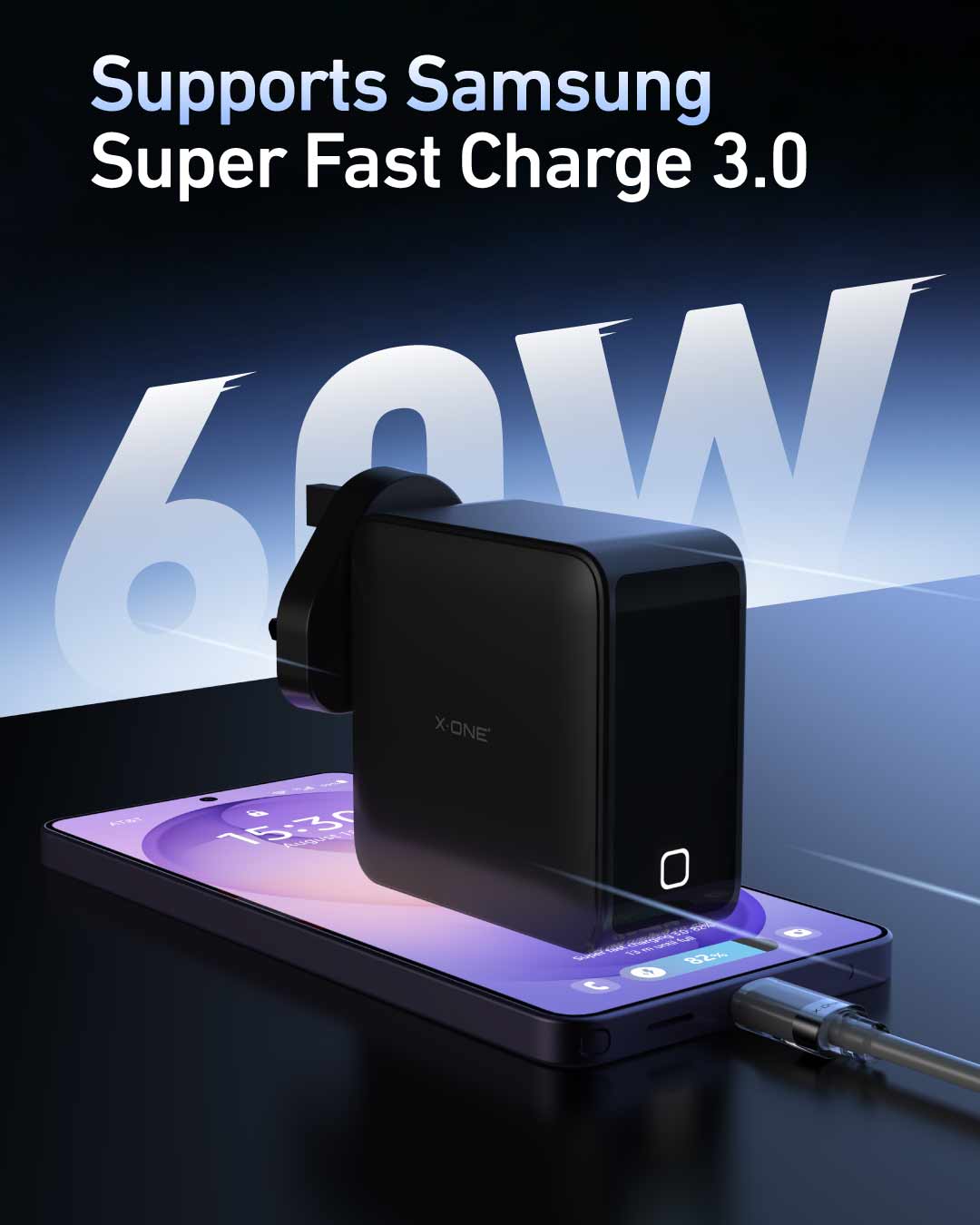 Charge Pro 140W Fast GaN Charger with Smart TFT Display