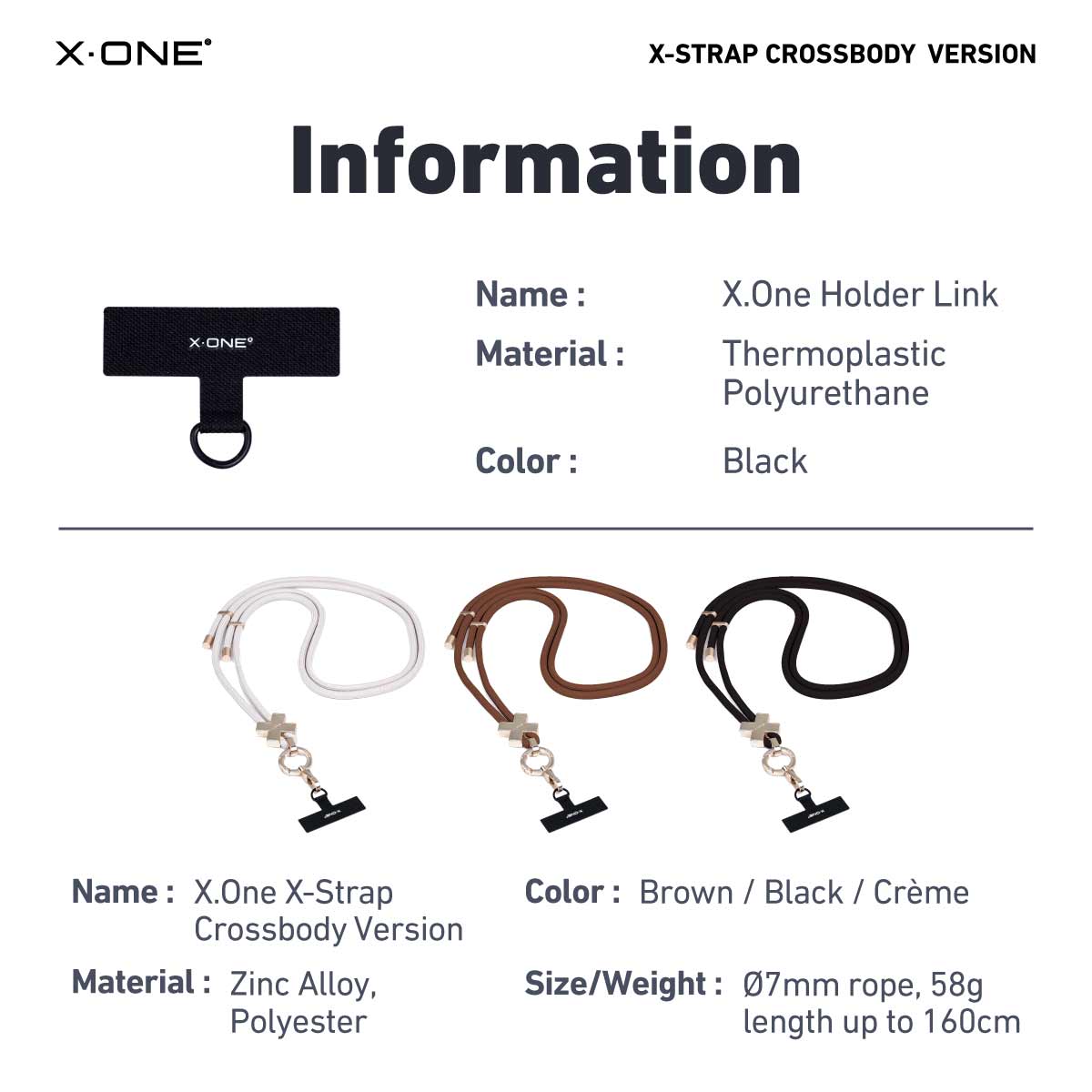 X.One X-Strap (Crossbody Lanyard) Phone Strap