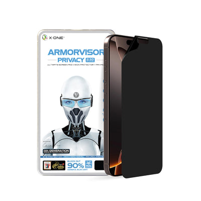 X.One® Anti Blue Light + Privacy Hybrid Polymer Screen Protector for iPhone 17 Pro Max