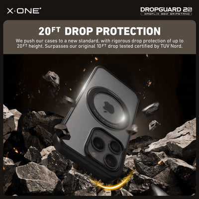 X.One® Dropguard 2S Gripstand MagSafe Case for iPhone 16 Series — In-Hand View
