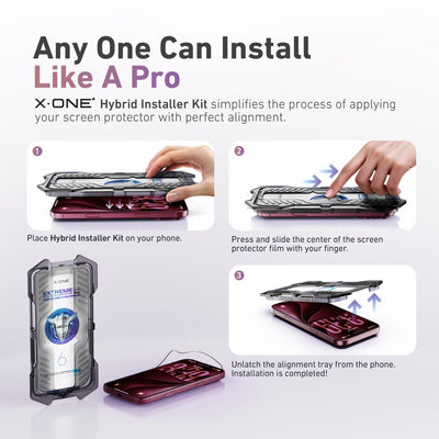 [Clear HD] Hybrid Polymer Screen Protector with Installer Kit