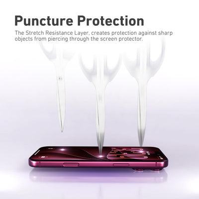 [Clear HD] Hybrid Polymer Screen Protector with Installer Kit