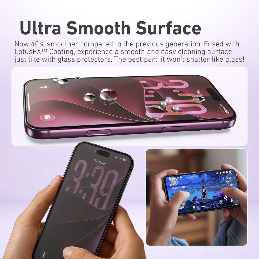 [Matte HD] Hybrid Polymer  Screen Protector with Installer Kit