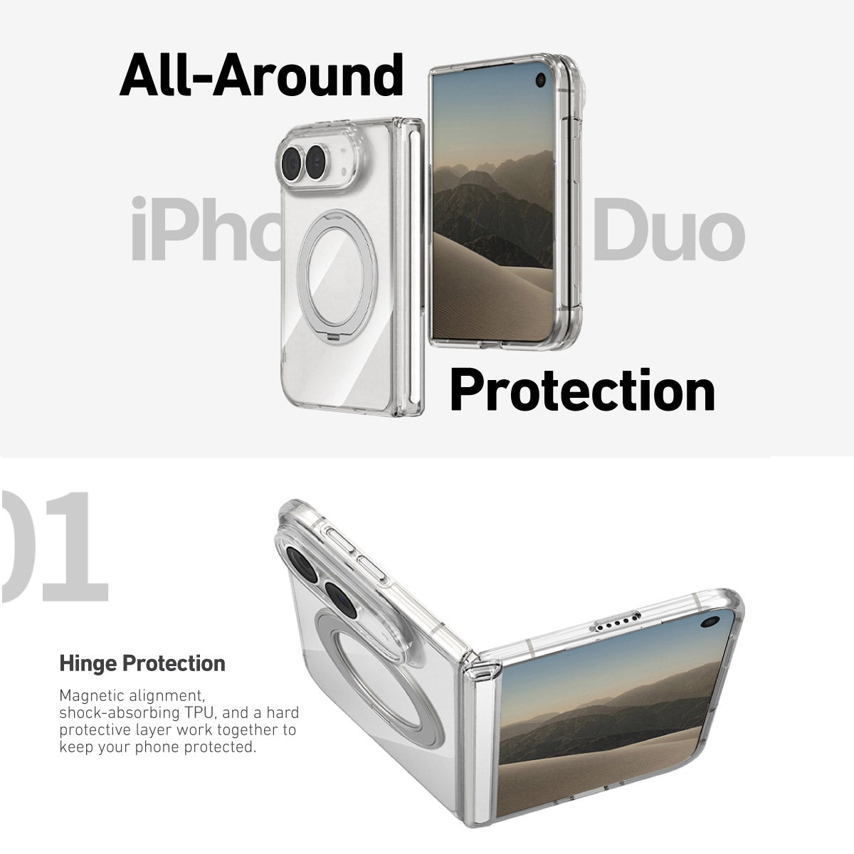 Dropguard Clear Gripstand