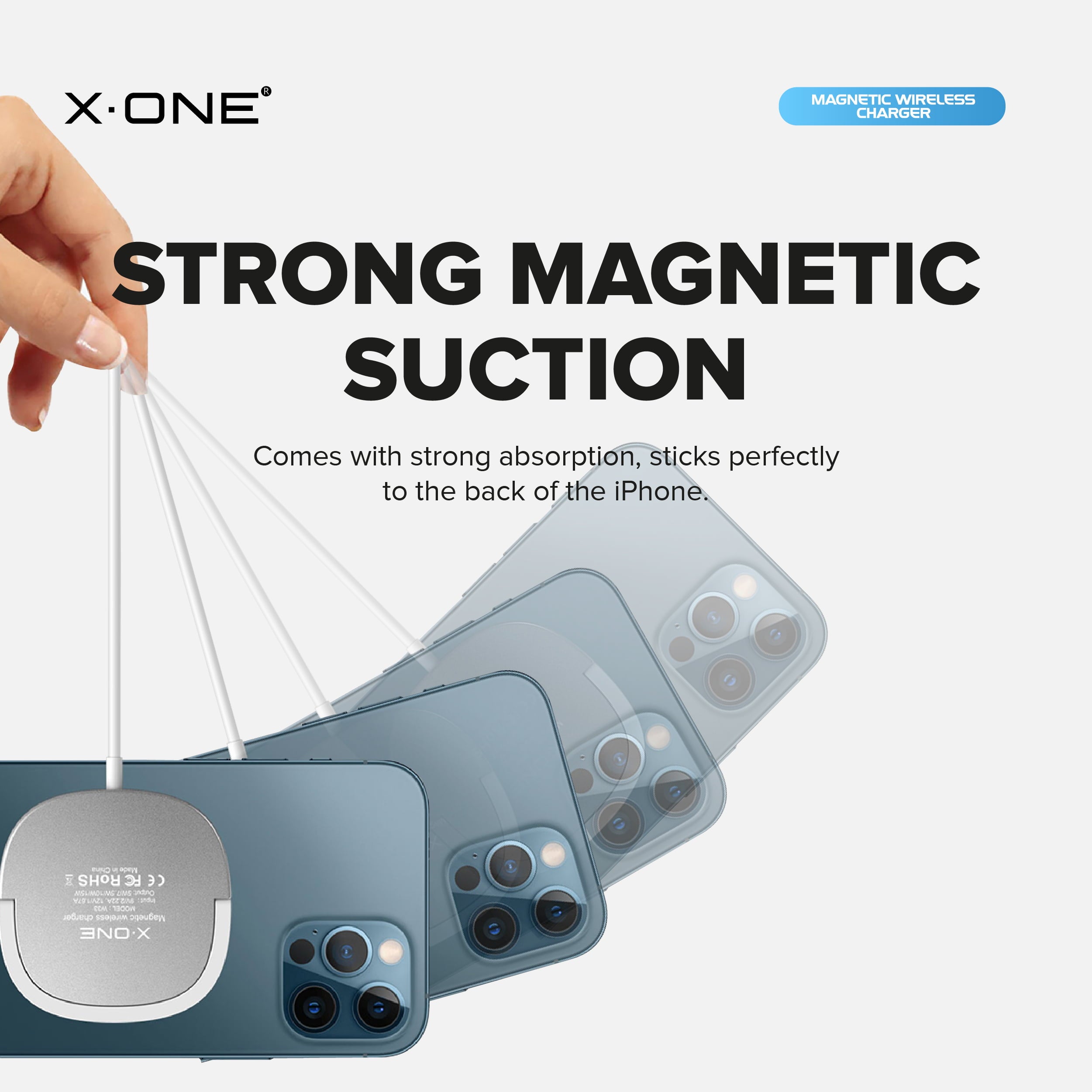 X.One® 15W Magnetic Wireless Charger
