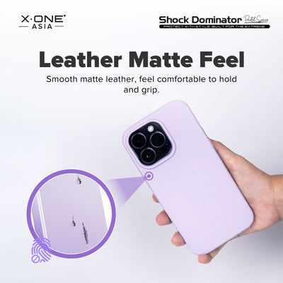 X.One® Shock Dominator Pastel Case for iPhone 14 Series — Leather Matte Feel