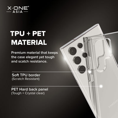 X.One® Liquid Defender Clear Case for Samsung Galaxy S24 Series — TPU PET Material