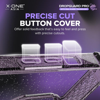 X.One® Dropguard Pro Glitter Case for iPhone 14 Series — Precise Button Cover
