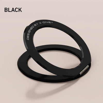 X.One® MagFlix Gripstand Magnetic Phone Ring Stand — Black