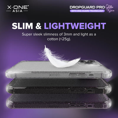 X.One® Dropguard Pro Glitter Case for iPhone 14 Series — Slim and Lightweight