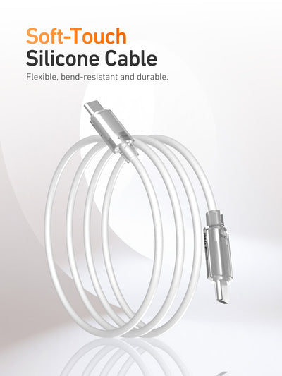 X.One® NeoLine 60W USB-C Cloud Pudding Cable — Soft Touch