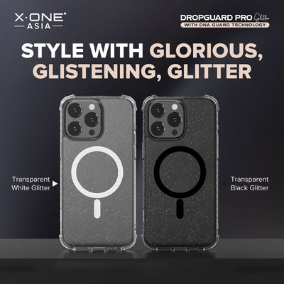 X.One® Dropguard Pro Glitter MagSafe Case for iPhone 15 Series — Style with Glorious Glitter
