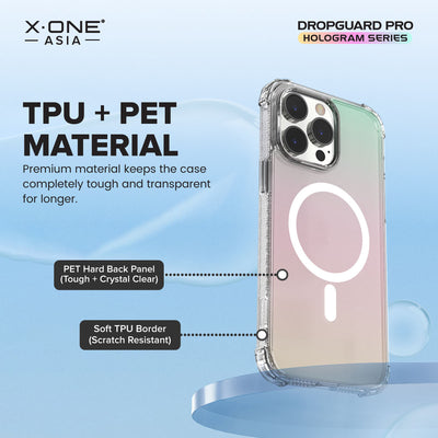 X.One® Dropguard Pro Hologram MagSafe Case for iPhone 15 Series — TPU PET Material