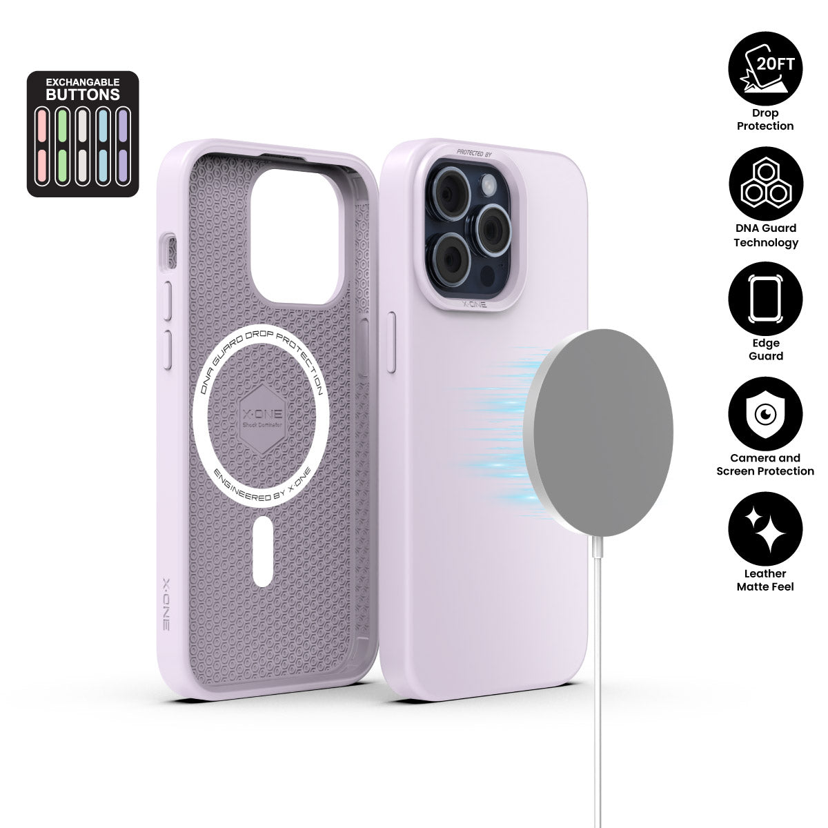 X.One® Shock Dominator Pastel Series (Magsafe Edition) Impact Protection Case for iPhone 15 Series