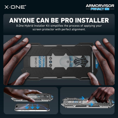 [Anti-Blue Light with Privacy] Hybrid Polymer Screen Protector with Installer Kit