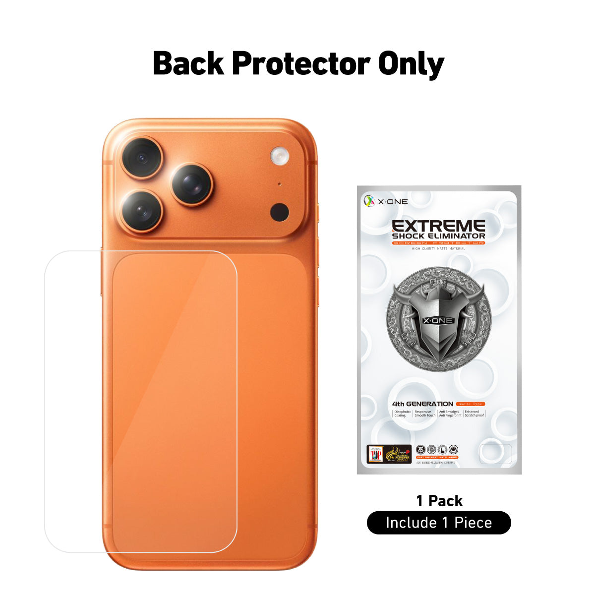 X.One Camera Plateau and Back Panel Protector for iPhone 17 Series