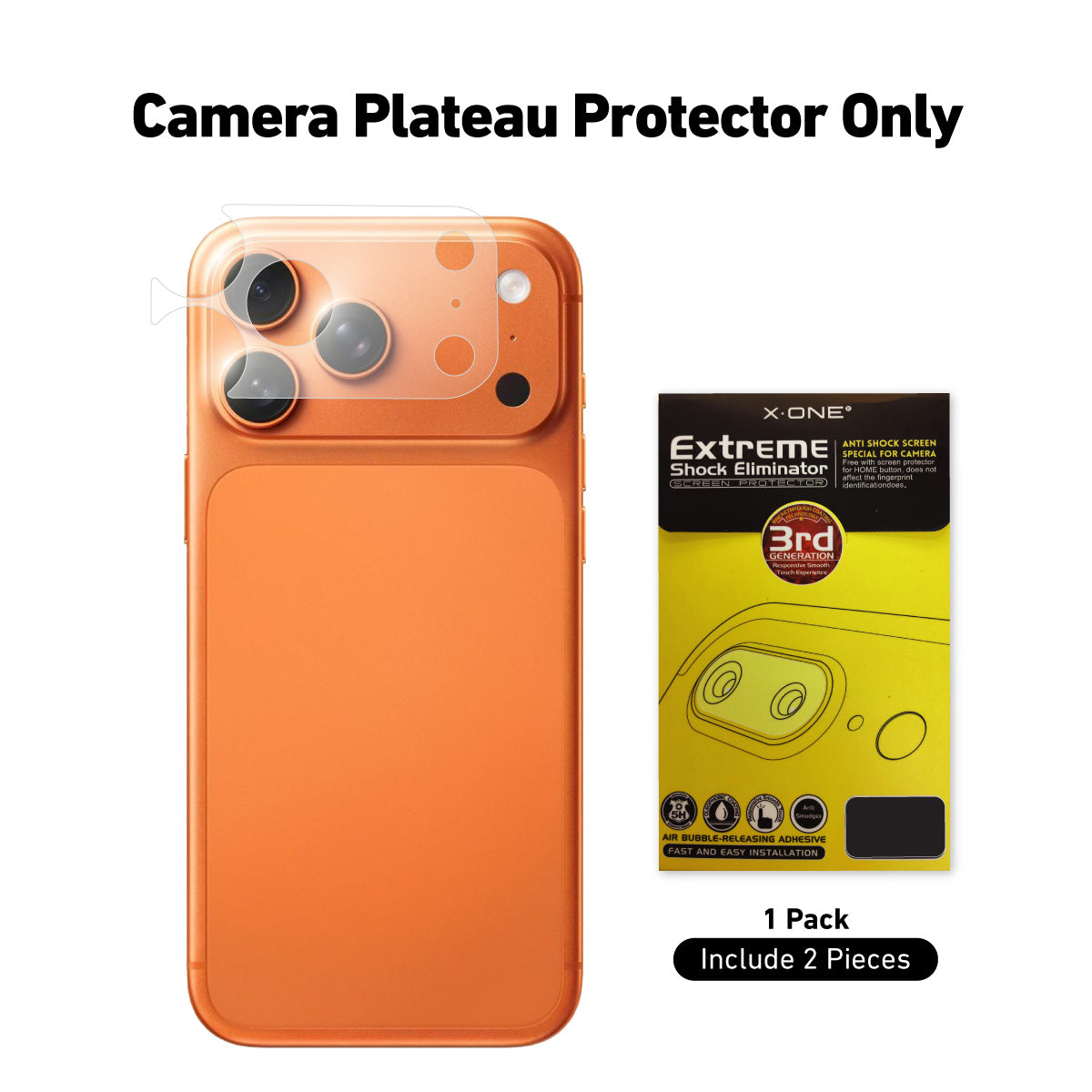 X.One Camera Plateau and Back Panel Protector for iPhone 17 Series